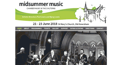 Desktop Screenshot of midsummermusic.org.uk