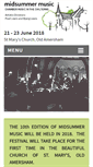 Mobile Screenshot of midsummermusic.org.uk
